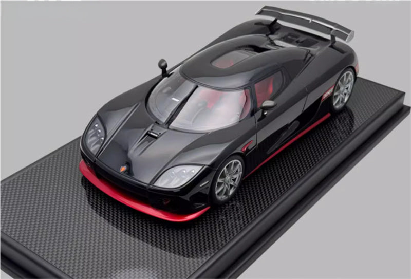 1:18 Koenigsegg CCXR 2010 Black Red VMB Resin Car Model view1