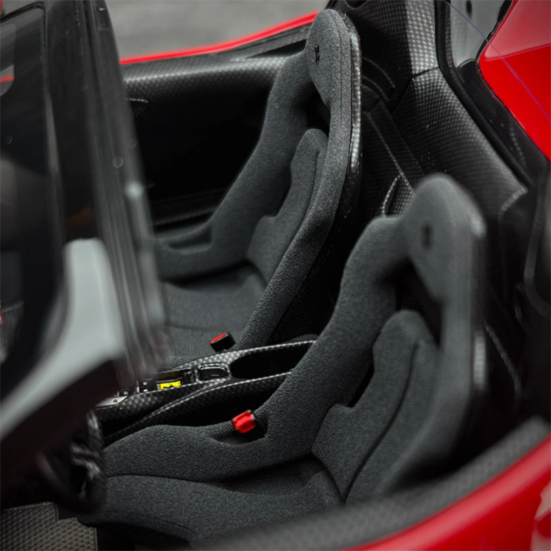 BBR MODELS Ferrari SF90XX Spider Rosso Crosa Limited Edition 150PCS ONLY Leather base 1:18 Car Pre-built Model view3