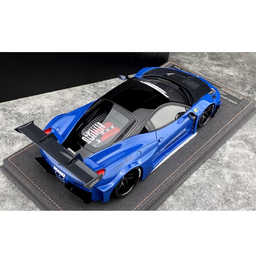 ARES MODEL Ferrari 458GT sports car Limited Edition Blue 1:18 Resin Car