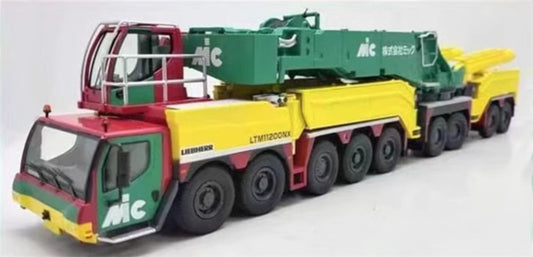 NZG LIEBHERR LTM11200 Crane Yellow green red MIC with herringbone arm cover KIT 1:50 DIECAST Truck Lorry