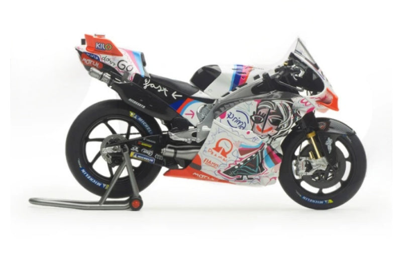 1:12 Ducati Pramac MOTO GP24 Catalonia Grand Prix 21# KiloWorks Diecast Model view5