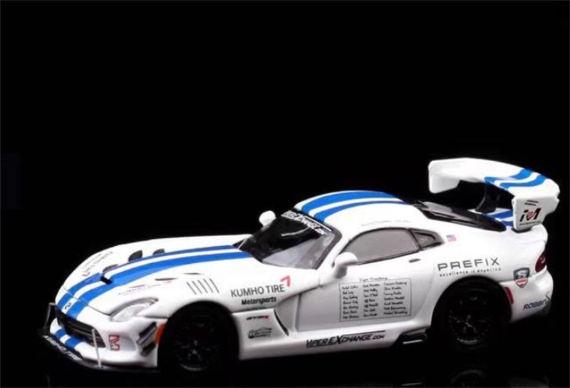 Hone Model Dodge VIPER ACR White Nurburgring Limited Edition 599PCS ONLY 1:64 car Pre-built Model view1