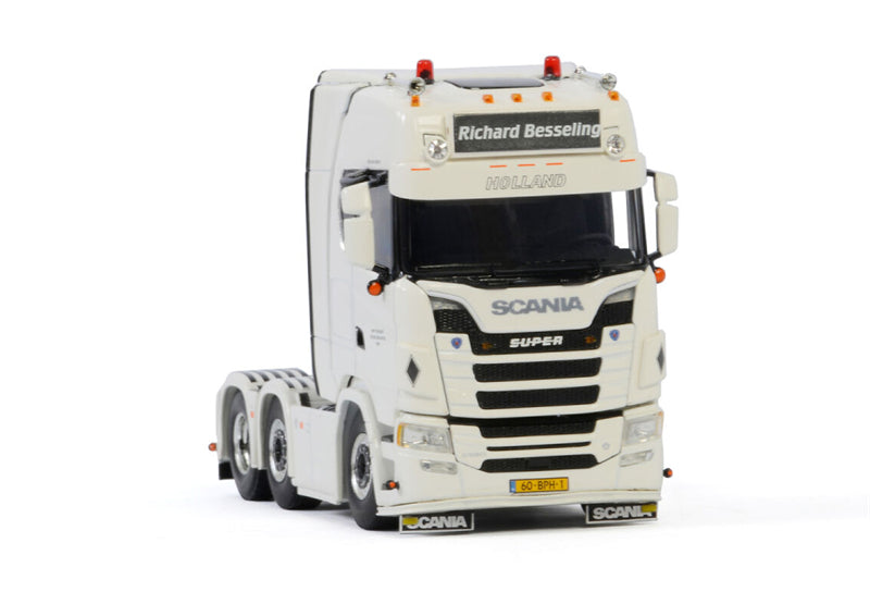 WSI SCANIA S HIGHLINE | CS20H 6X2 TWINSTEER Richard Besseling 1:50 Truck Pre-built Model