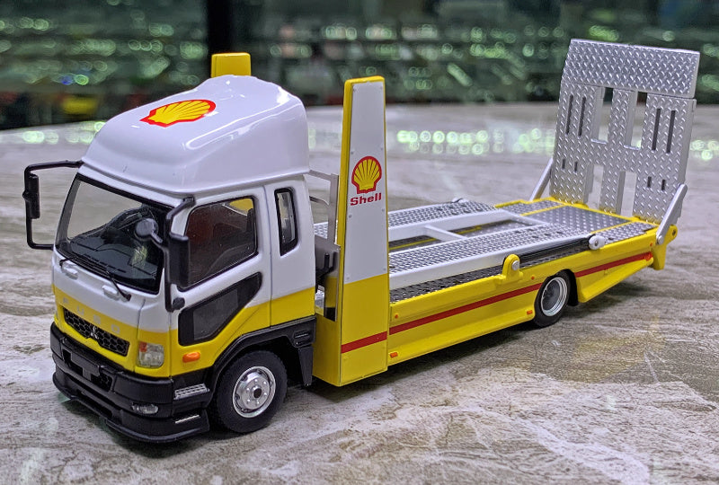 GCD Mitsubishi Fuso Fighter Double deck tow trucks right hand drive 1:64 Truck Pre-built Model view1