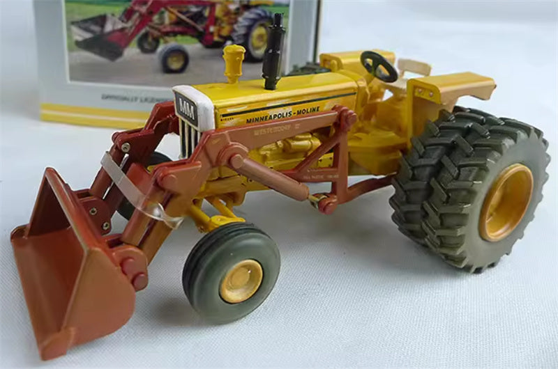 SpecCast Toy Tractor Times MM G750 With Loader Duals yellow 1:64 Truck Pre-built Model