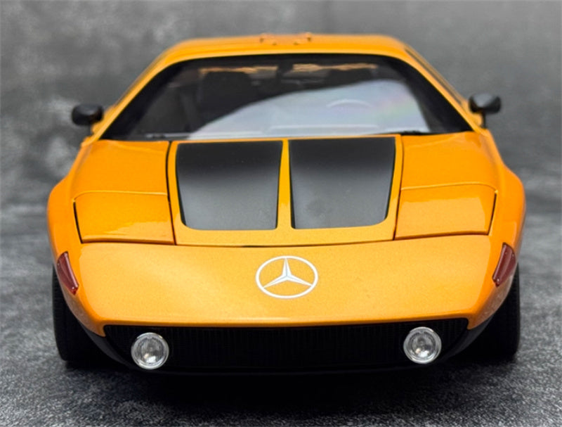 NOREV Mercedes Benz C111 Gull Wing Door Concept Car orange 1:18 Car Pre-built Model view8