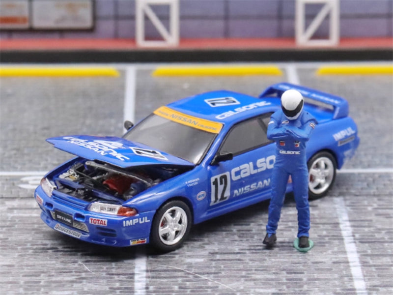 TIMEMICRO Nissan GTR R32 Clsonic w/ Figure Limited Edition 999PCS ONLY 1:64 Car Pre-built Model view1