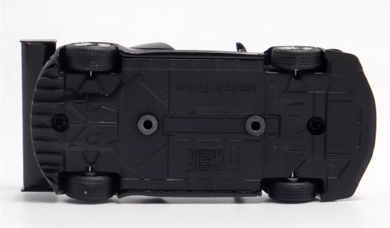 LeManFang Audi R8 LMS ULTRA high tail modified racing Black 1:64 Car Pre-built Model view2