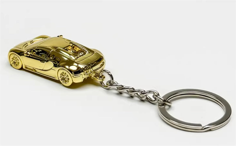 1:87 Bugatti   gold plating  SEEKER  DIECAST Keychain Model