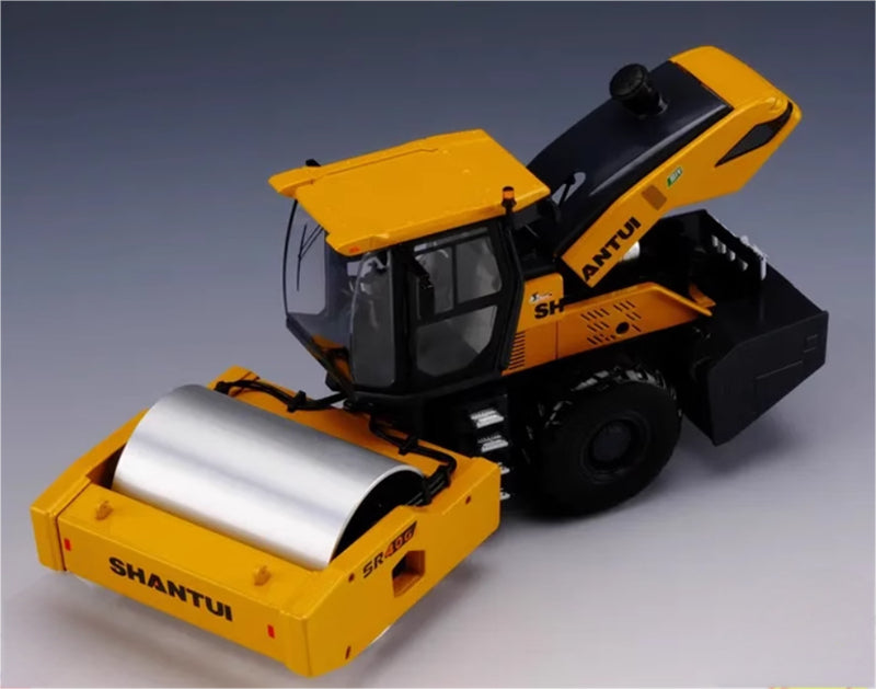 SHANTUI SR40G single steel wheel road roller 1:35 Truck Pre-built Model