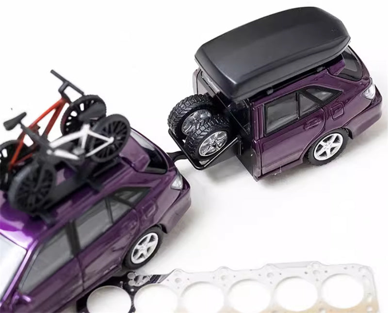 Mortal TOYOTA ALTEZZA GITA IS200 Exhibition HEC Limited Purple - Set Limited Edition 1:64 Car Pre-built Model view7