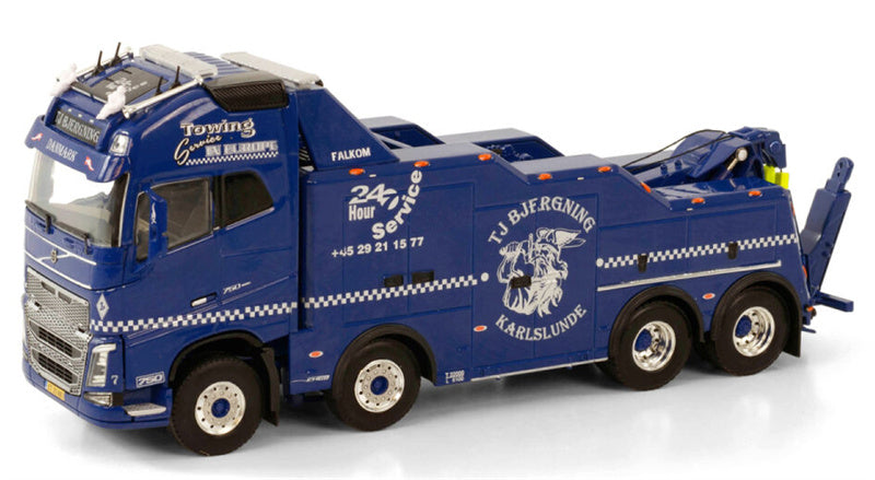 WSI VOLVO FH4 GLOBETROTTER XL 8x4 WRECKER TJ Bjergning 1:50 Truck Pre-built Model