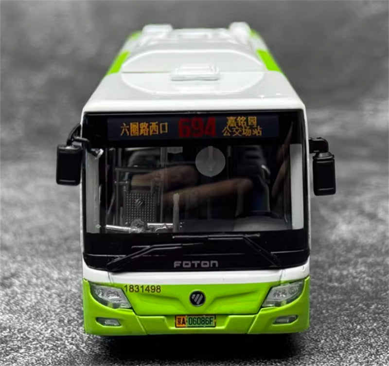 Beijing Public Transport Foton Bus Bafangda Single Machine Route 694 1:64 Bus Pre-built Model view5