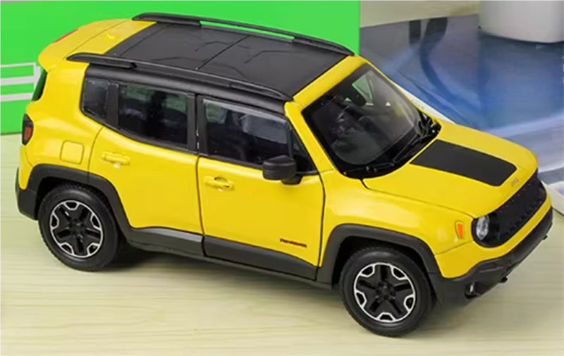 1:24 Jeep Renegade trailhawk  Yellow  WELLY  DIECAST Car Model