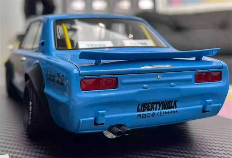 IGNITION MODEL Nissan GTR KPGC10 Blue Limited Edition 360PCS ONLY 1:18 Car Pre-built Model view7