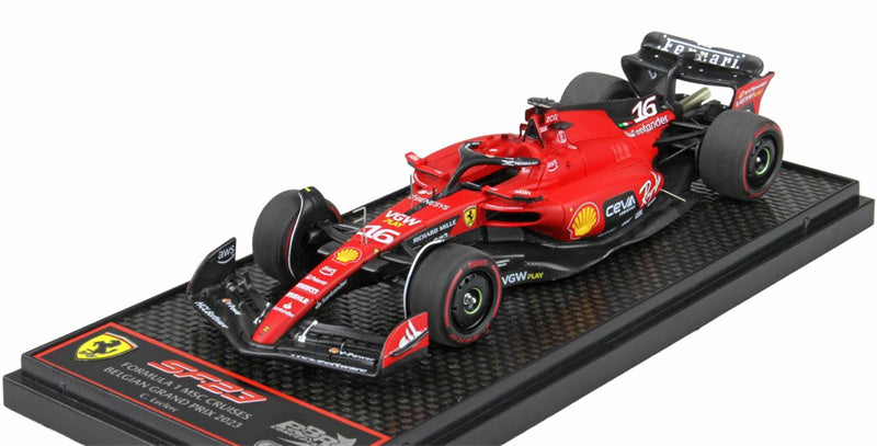 1:43 BBR MODELS Ferrari SF23 3rd Belgian Grand Prix 2023 Leclerc #16 LTD 120PCS view1