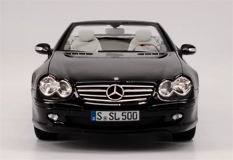 Norev Mercedes Benz SL 500 2003 sports car black 1:18 Car Pre-built Model view7
