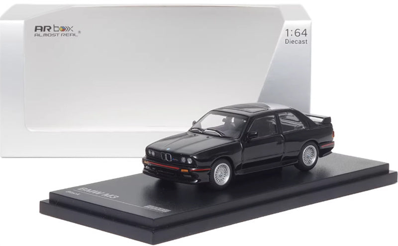Almost Real BMW M3 E30 Black 1:64 Car Pre-built Airliner Model Display view9