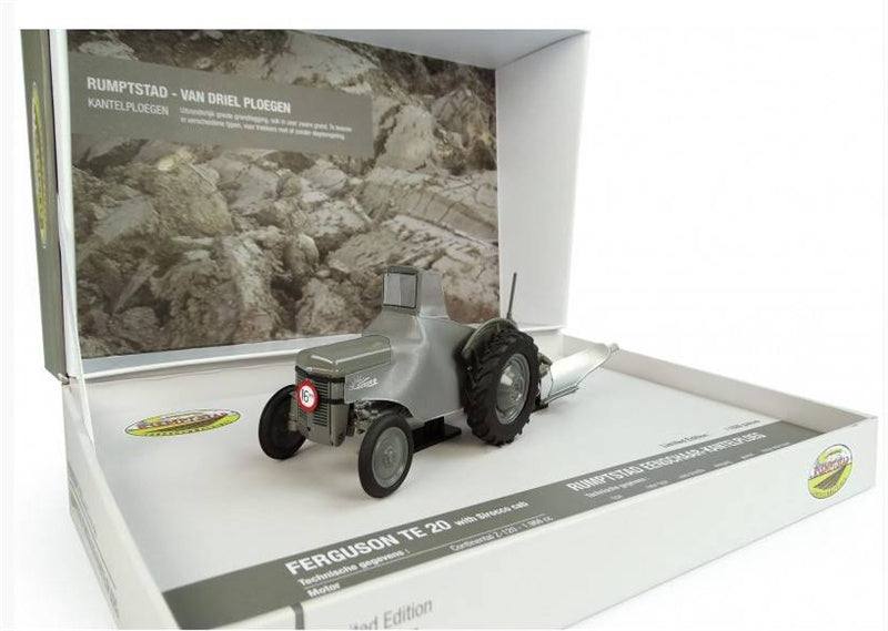 Universal Hobbies FERGUSON TE 20 With Sirocco Cab Rumptstad Eenschaar - Kantelploeg Limited Edition 1000PCS ONLY 1:32 Truck Pre-built Model