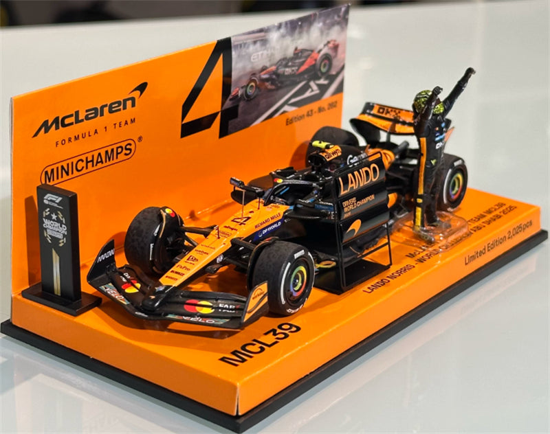 1:43 McLaren MCL39 Norris Winner Abu Dhabi 2025  MINICHAMPS Limited Edition 2025PCS ONLY Resin Model