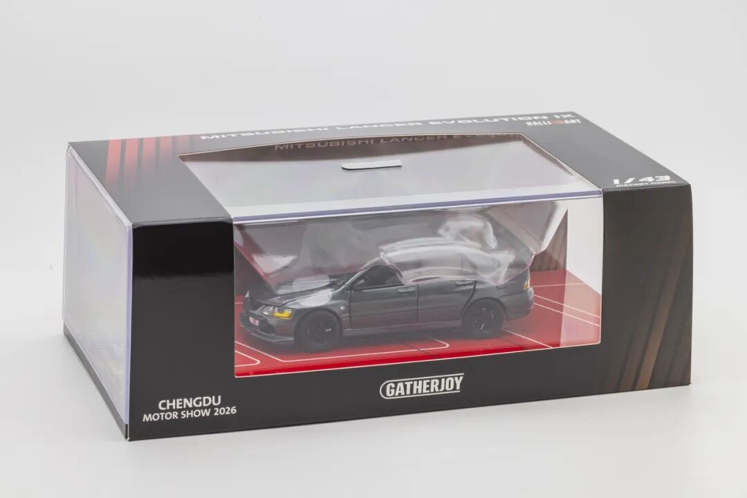 1:43 Mitsubishi Lancer Evolution IX EVO9 Rallyart GATHERJOY Diecast Model Grey