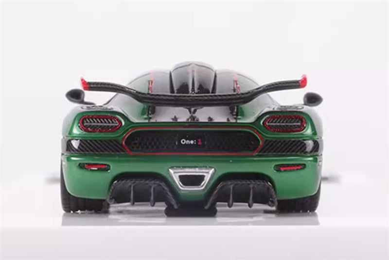 VMB Koenigsegg one 1 Supercar Green Limited Edition 399PCS ONLY 1:64 Car Pre-built Model view10
