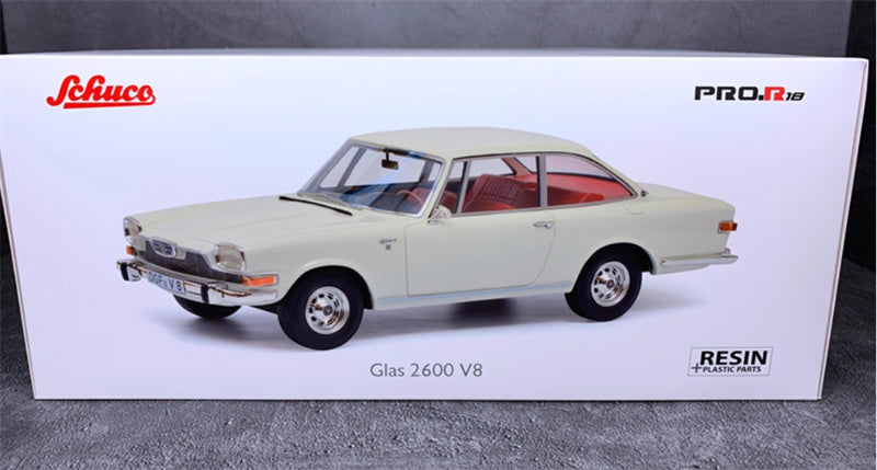 Schuco Glas 2600 V8 Glaserati White 1:18 Car Pre-built Model view8