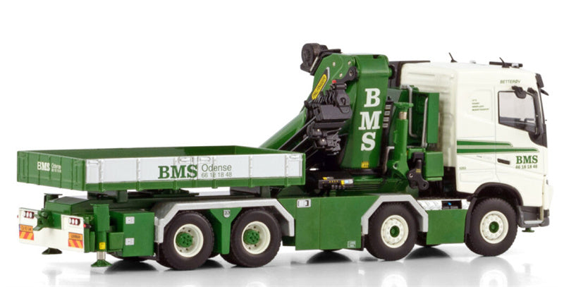 WSI VOLVO FH4 SLEEPER CAB 8X4 WITH PALFINGER PK 165.002 TEC 7 + JIB BMS Odsense A/S 1:50 Model