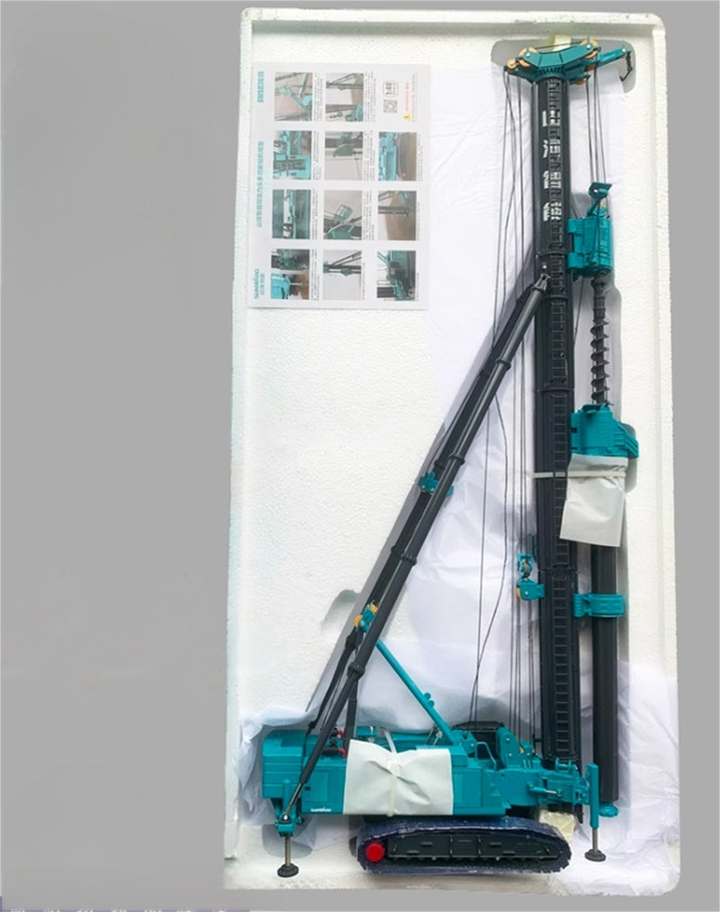 SUNWARD SWSD3618 Dual Power Head Drilling Machine Blue 1:40 Truck Pre-built Model