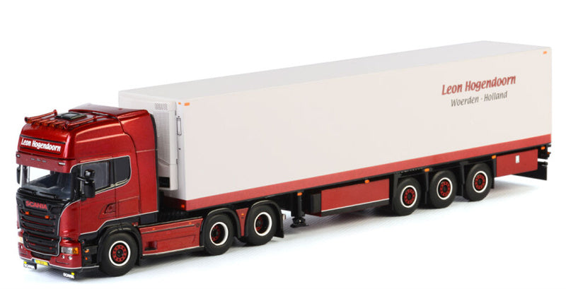 WSI SCANIA STREAMLINE 6X2 BOXTRAILER Leon Hogendoorn 1:50 Model