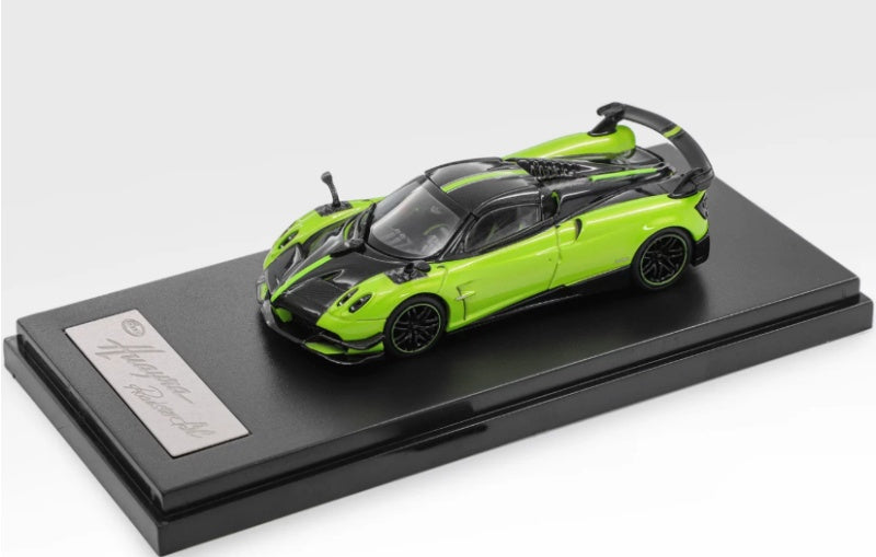 1:64 Pagani Huayra Roadster BC LCD Green Diecast Model view5
