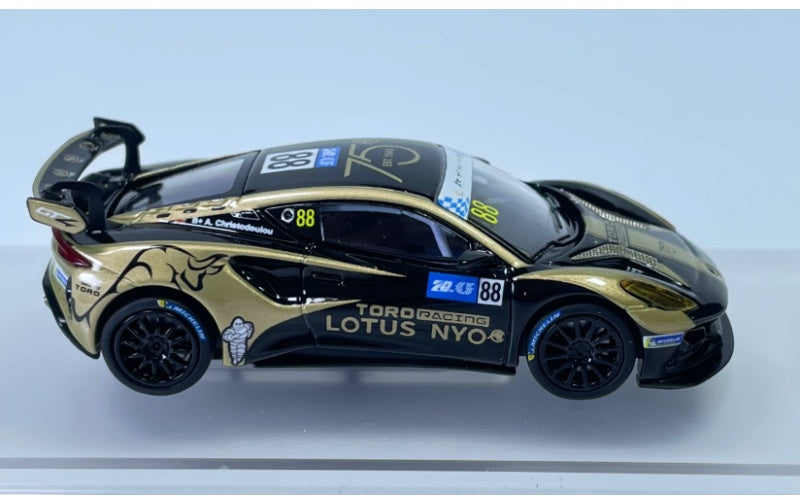 1:64 Lotus EMIRA GT4 2023 Yellow KiloWorks #88  DIECAST Model