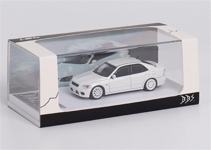 BBS Toyota Altezza RS200 SXE10 White Limited Edition 499pcs ONLY 1:64 Car Pre-built Model