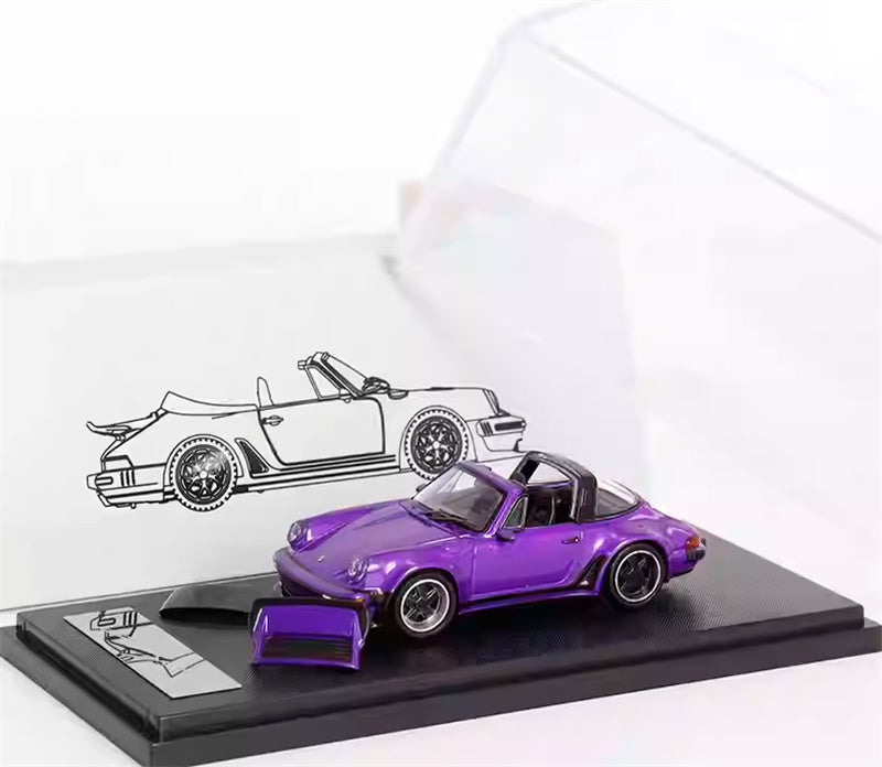 Rhino Model Porsche Singer Turbo Study 930 Purple 1:64 Car Pre-built Model view7
