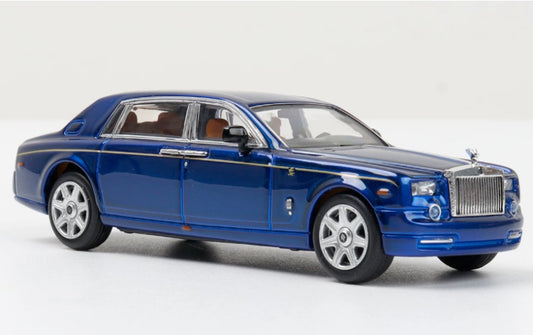 1:64 ROLLS-ROYCE Phantom VII  Blue gold waistline SW   DIECAST Model