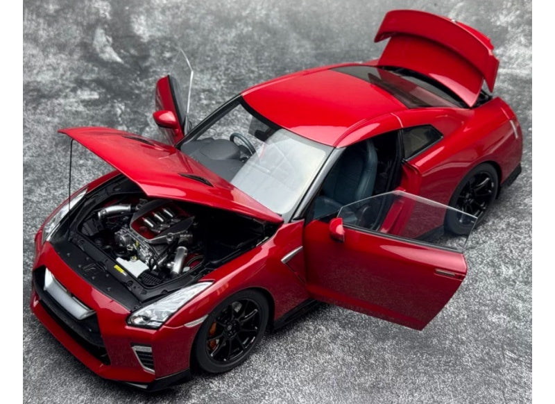 1:18 Nissan GT-R R35 2022 Vibrant Red MOTORHELIX Track Edition Limited Edition 299PCS ONLY DIECAST Model