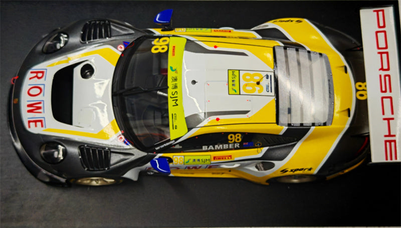 1:18 Porsche 911 gt3r 2019 Spark Macau tournament Resin Car Model view4