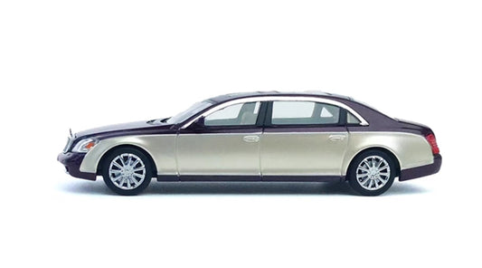 Stance Hunters Mercedes Maybach 62 Extended Edition Wine Red Double Color Match Limited Edition 999PCS ONLY 1:64 Car Pre-built Model view1