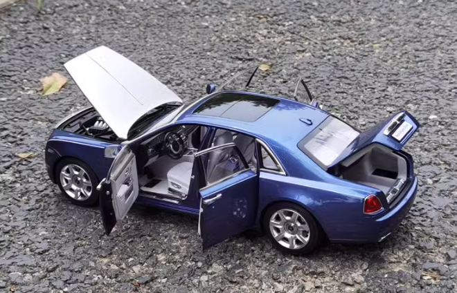 kyosho Rolls Royce RR ghost lavender blue 1:18 car Pre-a Model