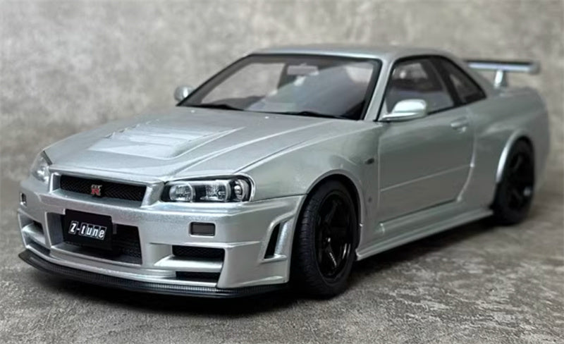 AUTOART NISMO GTR R34 Z-TUNE SILVER 1:18 Car Pre-a Model