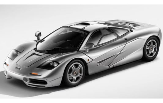 1:18 McLaren F1 XP5 LCD Silver Diecast Model view1
