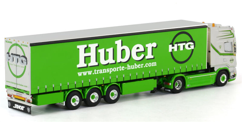 WSI Scania R(6) Topline 4x2 Curtainside trailer (3 axle rigid) Huber HTG 1:50 Truck Pre-built Model