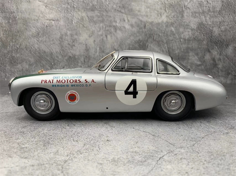 CMC Mercedes Benz 300SL W 194 Carrera Panamericana 1952 Silver #4 1/18 car Pre-a Model