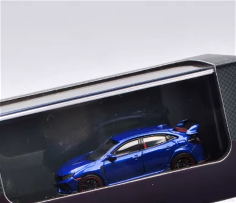 LCD-MODELS Honda Civic Type R FK8 Blue 1:64 car Pre-built Model view8