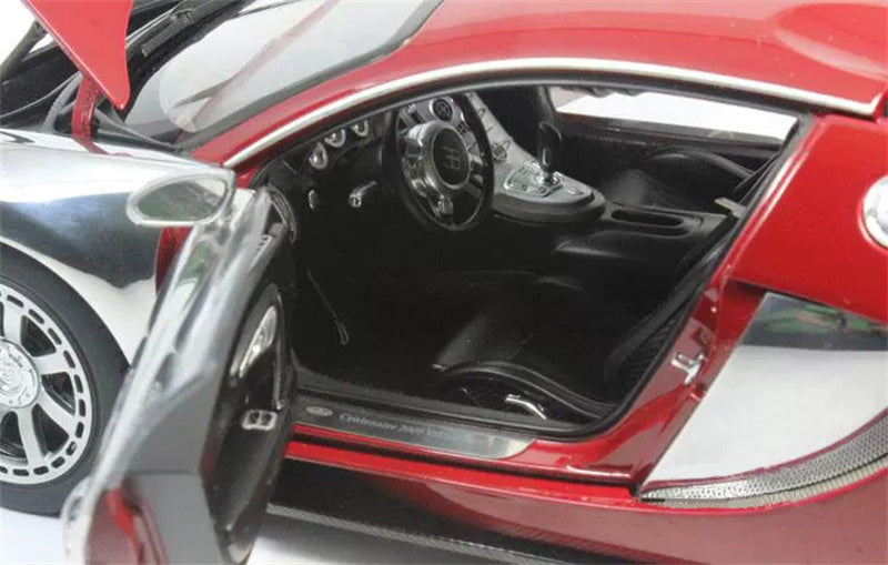 AUTOART Bugatti Veyron Ledition Centenaire Racing Red Silver Plated 1/18 DIECAST car