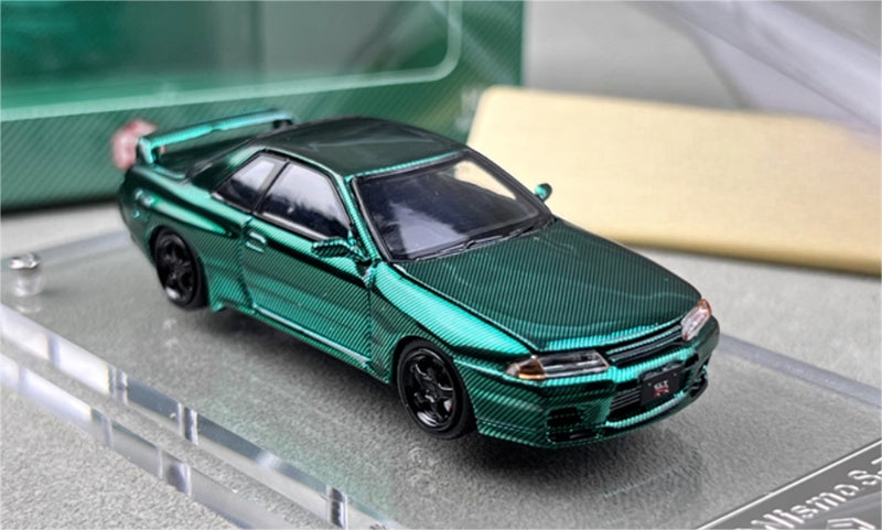 Focal Horizon Nissan Skyline GT-R R32 Nismo S-Tune All Carbon Green Limited Edition 999PCS ONLY 1:64 Car Pre-built Model view3