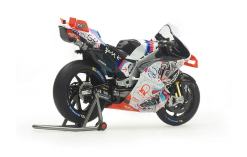 1:12 Ducati Pramac MOTO GP24 Catalonia Grand Prix 21# KiloWorks Diecast Model view2