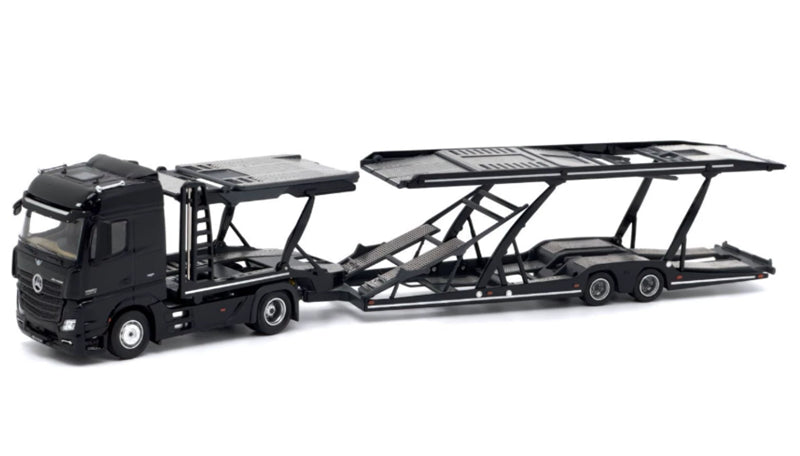 1:64 Mercedes-Benz Actros Low top traditional mirror LHD  Black Unique Model x Tiny  DIECAST Model