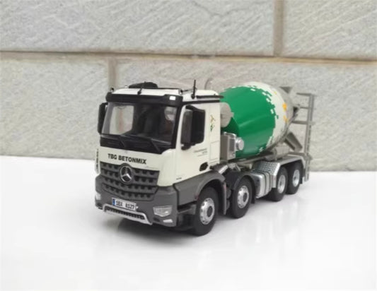 NZG AROCS 8X4 concrete mixer truck green white 1:50 Truck Pre-built Model
