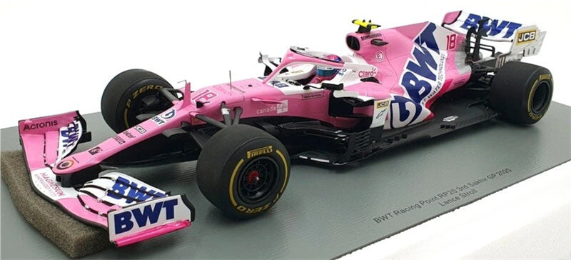 spark Sakhir GP 3rd BWT Racing Point RP20 2020 Lance JCB Claro pirelli 1:18 Car Pre-built Model view4
